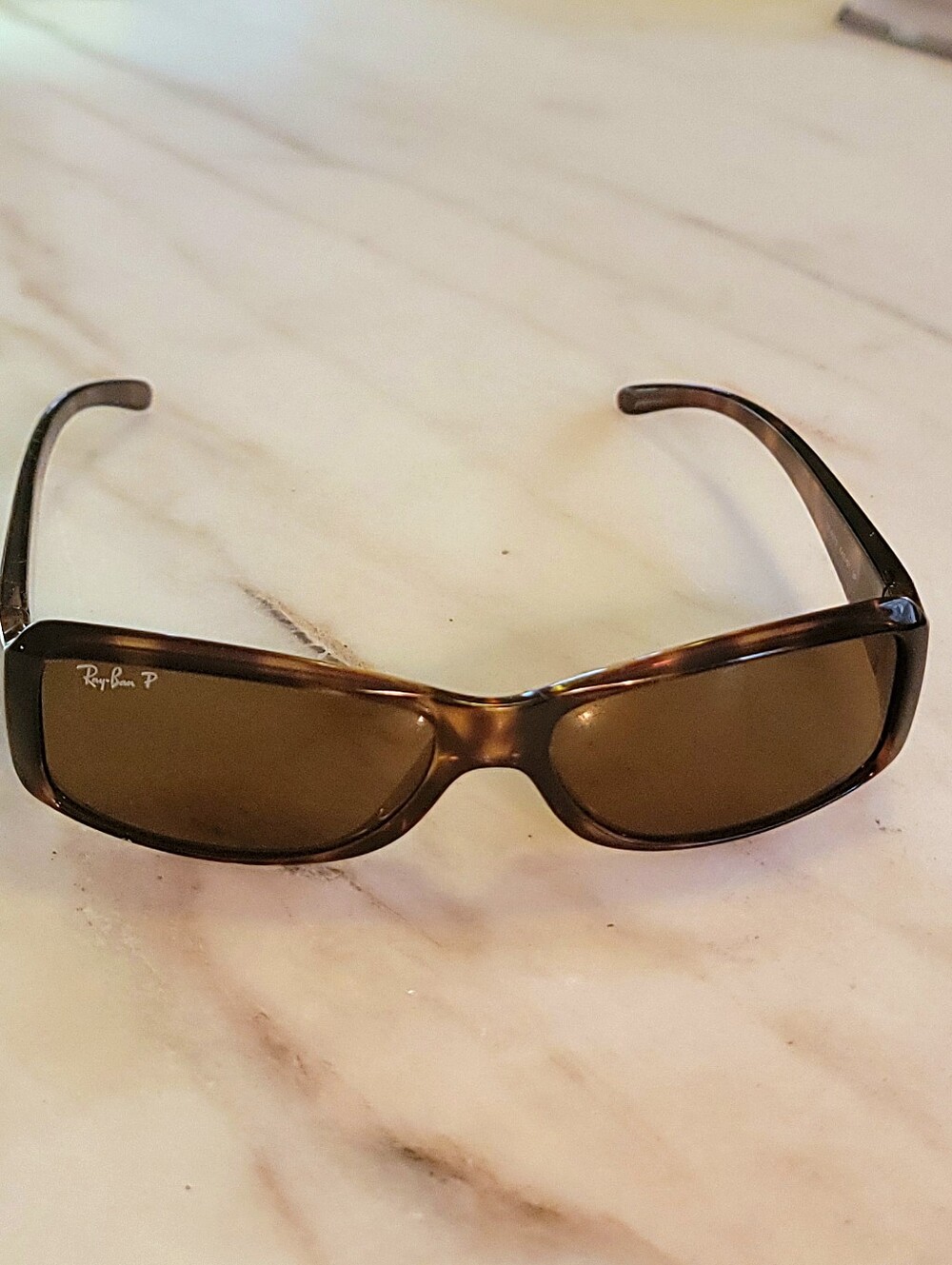 😎Ray-Ban RB4078 642/57 3P Polarized Tortoise Havana Brown Lens Sunglasses Italy